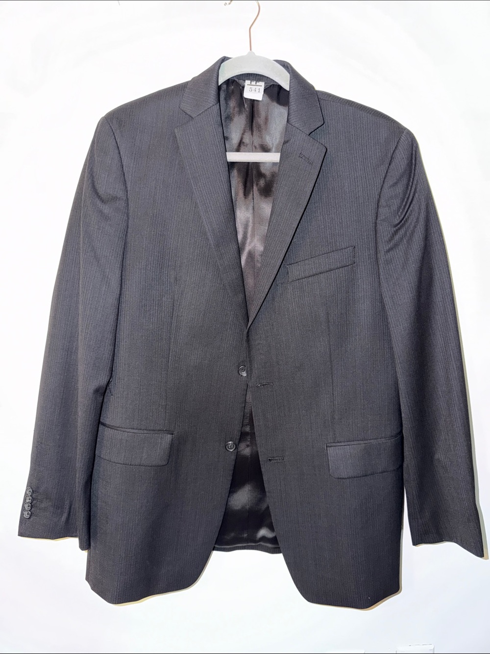 Marc Anthony Men's Charcoal Gray Two-Button Suit Blazer
